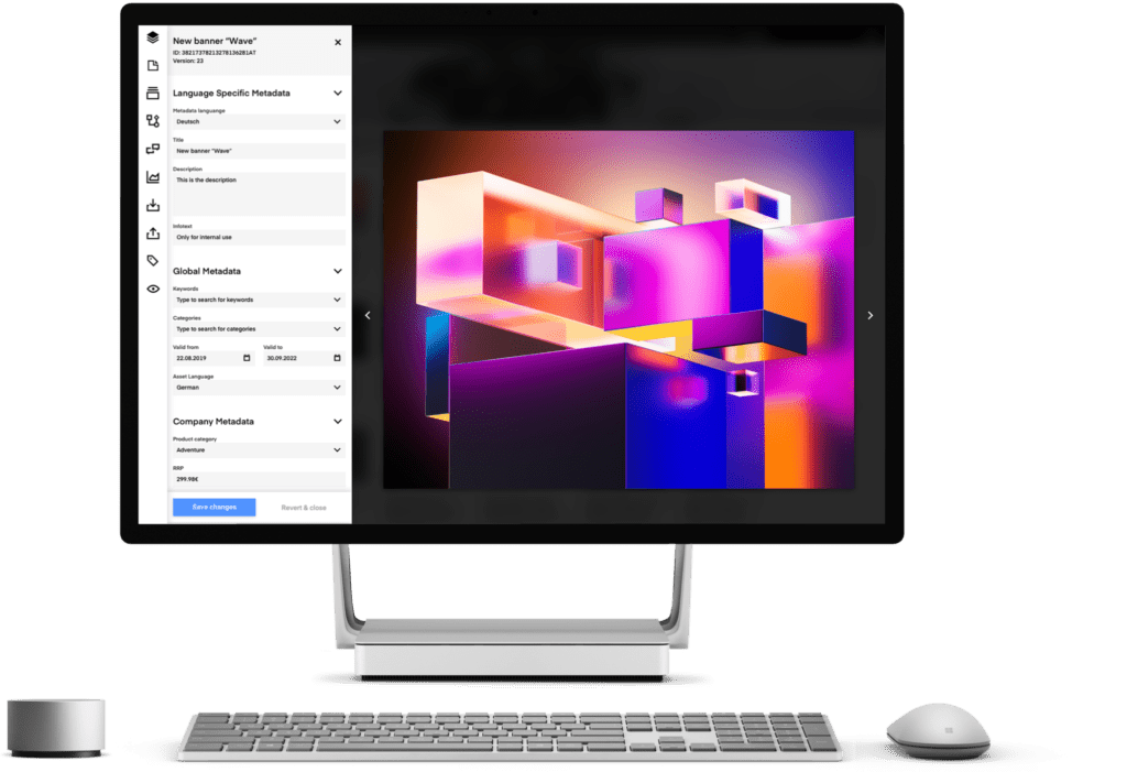 The DemoUp Cliplister media asset management software.