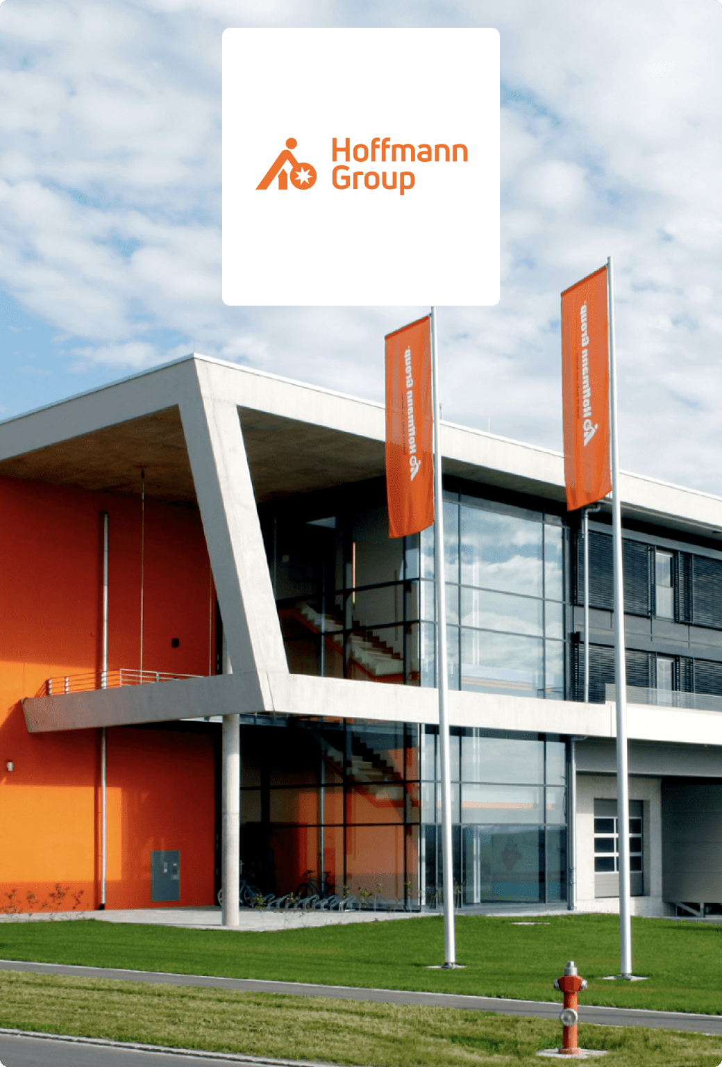 The Hoffmann Group logo sits above one of its shops.