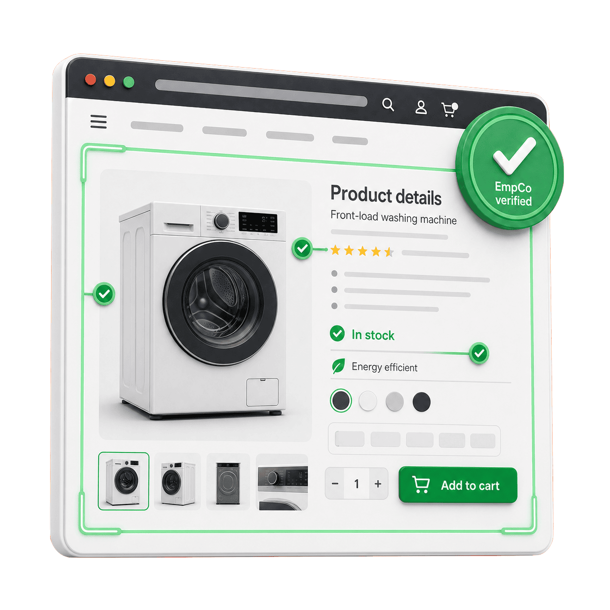 Kostenloser EmpCo Scan der Website nach Green Claims
